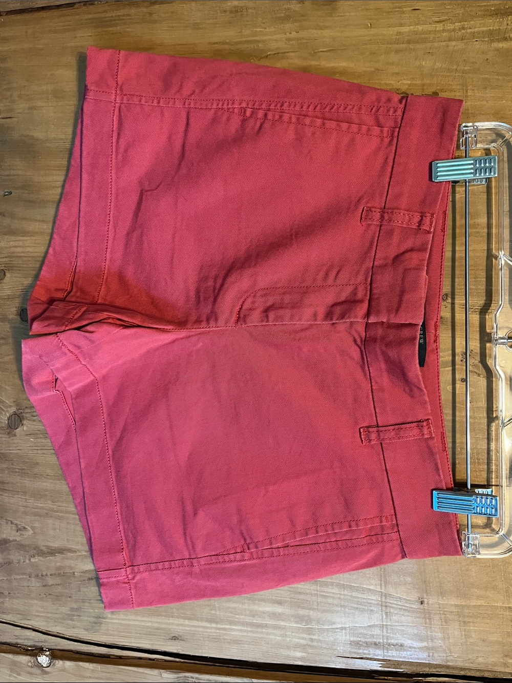 J. Crew Women’s Washed Red Flat-Front Casual Shorts
